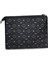 Kadın Basic Clutch Çanta Monogram Desen Siyah Gri (4034SG) 214031 5