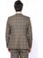 Erkek Kahverengi Ekose Desenli Sivri Yaka Slim Fit Ceket 5