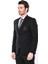 Erkek Siyah Torba Cep Armalı Slim Fit Ceket 5