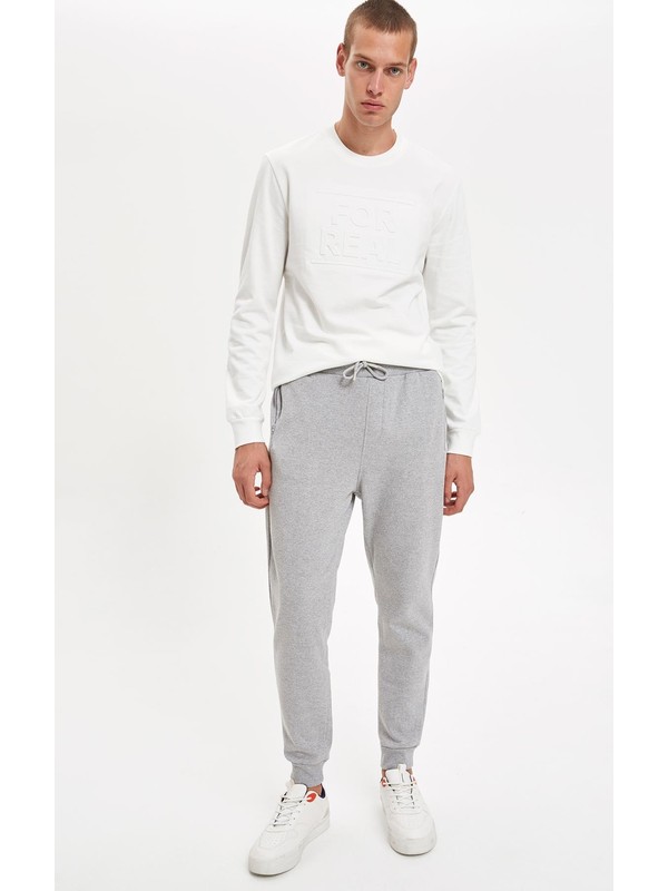 Defacto Erkek Gri Extra Slim Fit Jogger Esofman Alti Trendyol