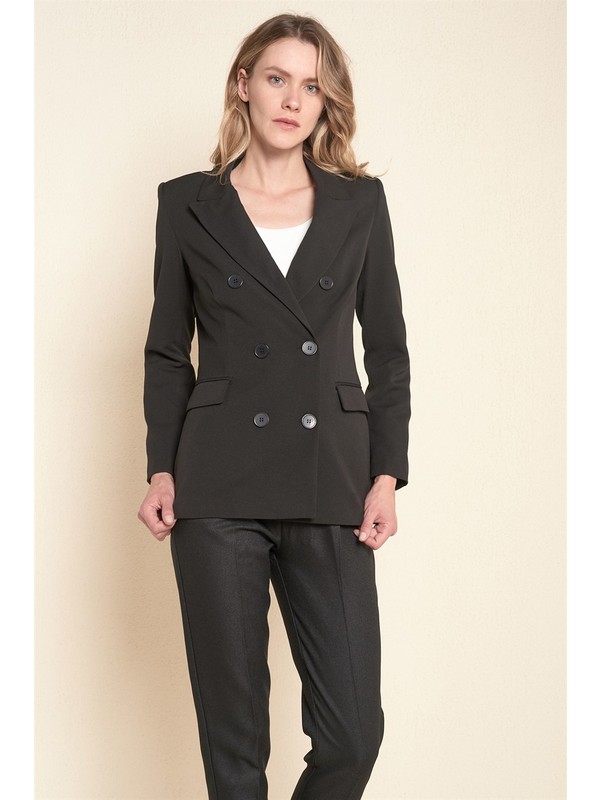 Z Giyim Kadin Siyah Kruvaze Blazer Ceket Fiyati