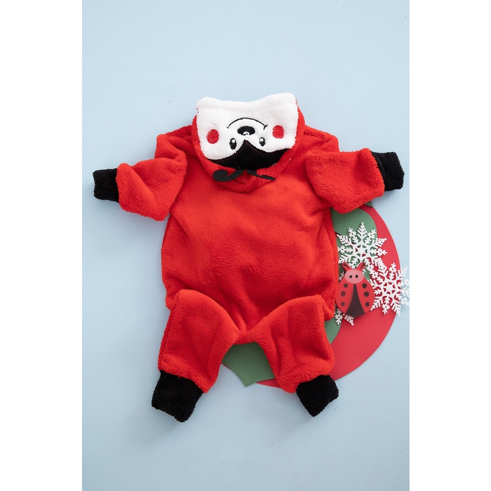 MiniStand Kız/erkek Bebek Tulum Kırmızı Uğurböceği Peluş