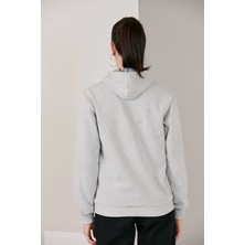 Catspy  Gri Basic Örme Sweatshirt
