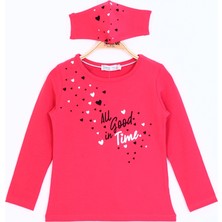 Toontoy Kız Çocuk All Good In Time Baskılı T-Shirt
