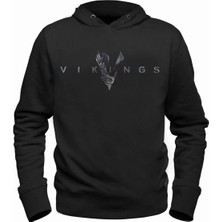 Alfa Tshirt Vikings Siyah Sweatshirt
