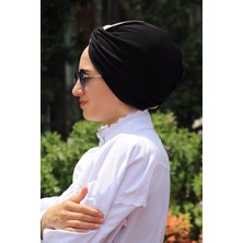 Amisos Çift Renkli Hazır Dolama Bone Siyah Beyaz