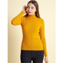 Fashion Friends 20K0288B1 Fashion Friends Kadın Kazak Hardal