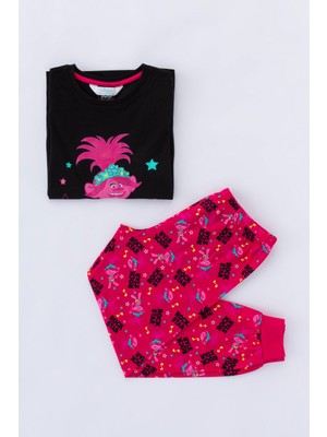 Penti Çok Renkli Kız Çocuk Trolls Rock Star 2'li Pijama Takımı