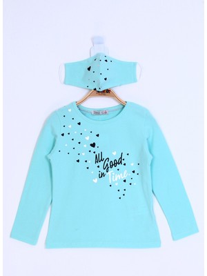 Toontoy Kız Çocuk All Good In Time Baskılı T-Shirt