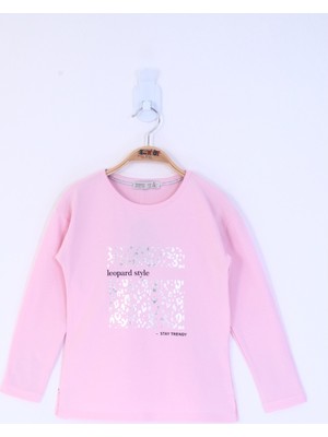 Toontoy Kız Çocuk Leopard Style Baskılı T-Shirt