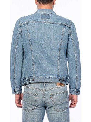 The Trucker Jacket Light Stonewash Açık İndigo Erkek Trucker