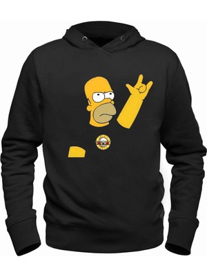 Alfa Tshirt The Simpsons Siyah Sweatshirt