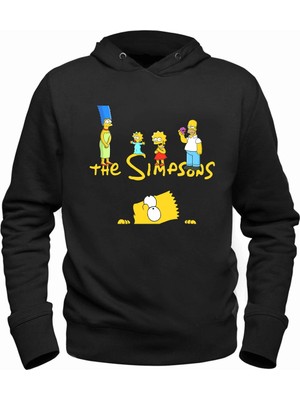 Alfa Tshirt The Simpsons Siyah Sweatshirt