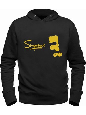 Alfa Tshirt The Simpsons Siyah Sweatshirt