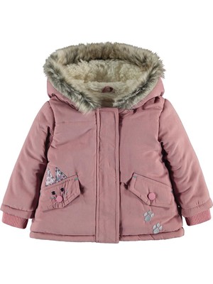Civil Baby Kız Bebek Kapüşonlu Mont 6-18 Ay Pudra