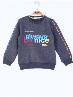 Toontoy Kız Çocuk Always Baskılı Sweatshirt