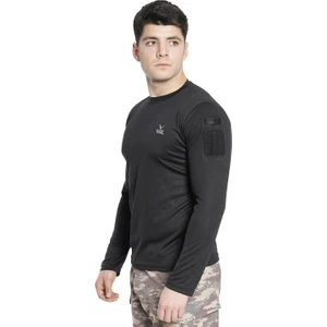 Vogel Tactical Vogel Bisiklet Yaka Taktik Tişört Siyah