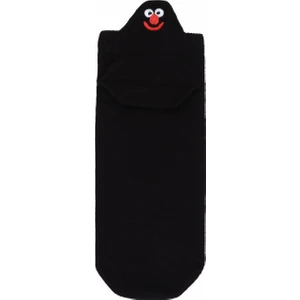 Emoji Patik Çorap Siyah Standart