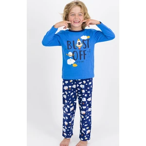 Mavi Erkek Çocuk Pijama Takımı