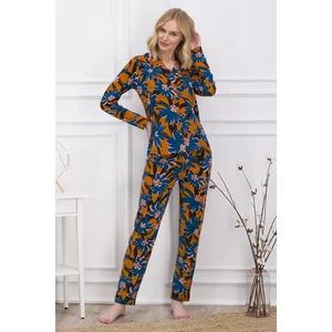 Pierre Cardin Turuncu Kadın Gömlek Pijama Takımı