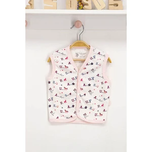 U.S. Polo Assn. Lisanslı Krem Bebek Yelek