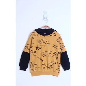 Erkek Çocuk Yazı Baskılı Sweatshirt