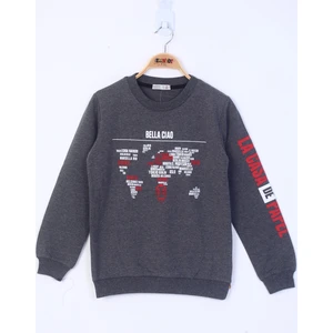 Erkek Çocuk Bella Ciao Baskılı Sweatshirt