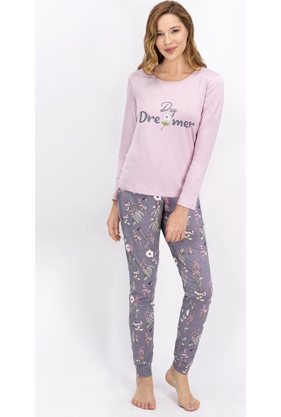 Arnetta Daisy Daydreamer Koyu Gül Kurusu Kadın Pijama Takımı