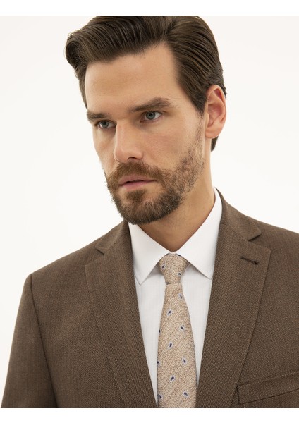 Erkek Camel Slim Fit Ceket 50225489-VR015 fiyatları