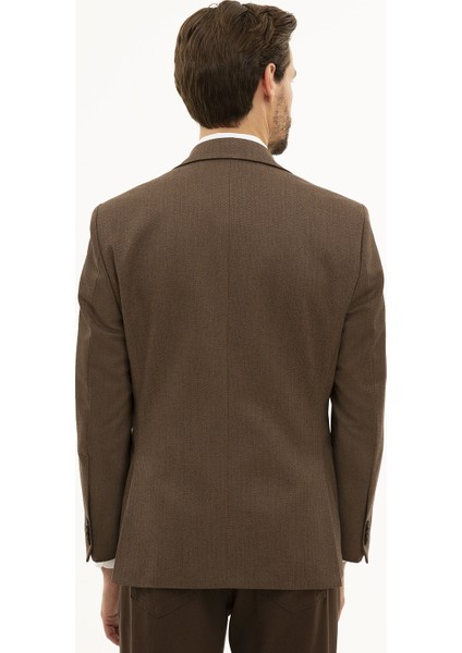 Erkek Camel Slim Fit Ceket 50225489-VR015 fırsatları