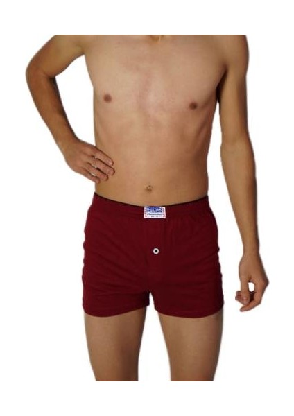 Erkek Penye Boxer Düğmeli 3'lü Paket 1099