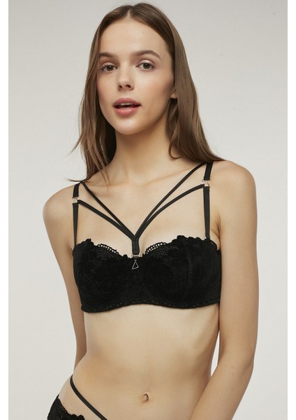 Siyah Delight Lace Sütyen