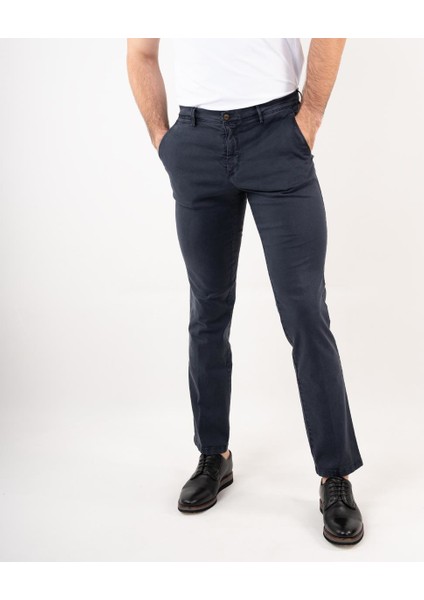 Regular Fit Kışlık Erkek Gabardin Pantolon Lacivert 44