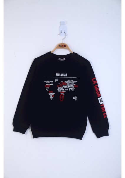Erkek Çocuk Bella Ciao Baskılı Sweatshirt