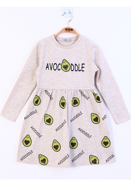 Kız Çocuk Avocuddle Baskılı Elbise