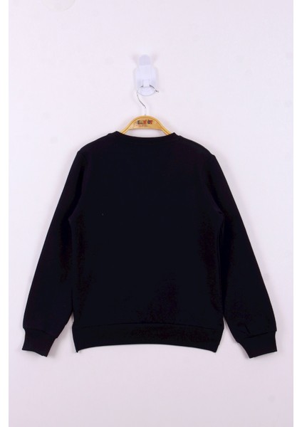 Kız Çocuk Power Renkli Baskılı Sweatshirt