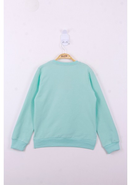 Kız Çocuk Power Renkli Baskılı Sweatshirt