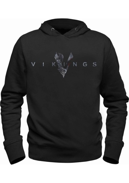 Vikings Siyah Sweatshirt