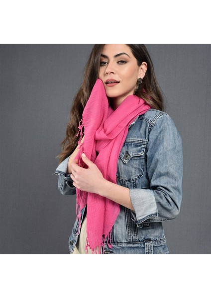 Pamuklu Saçaklı Fular/şal modelleri
