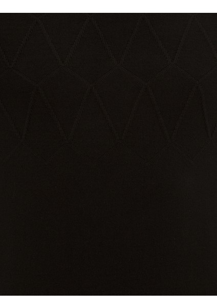 Erkek Siyah Slim Fit Kazak 50230094-VR046