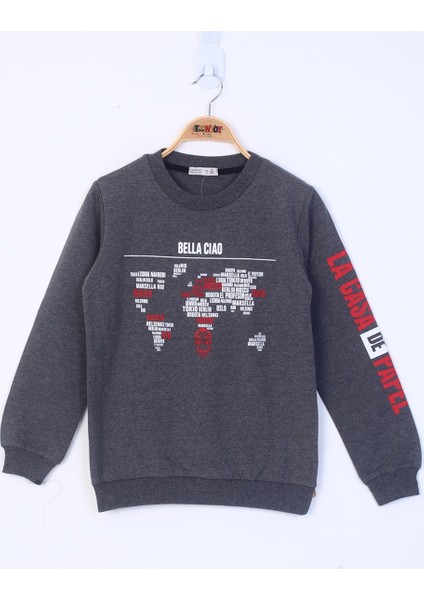 Erkek Çocuk Bella Ciao Baskılı Sweatshirt