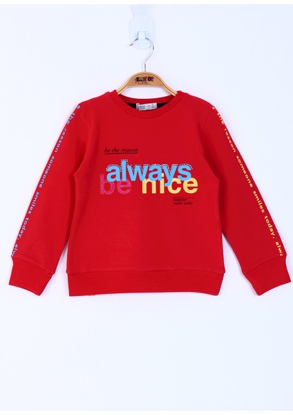 Kız Çocuk Always Baskılı Sweatshirt