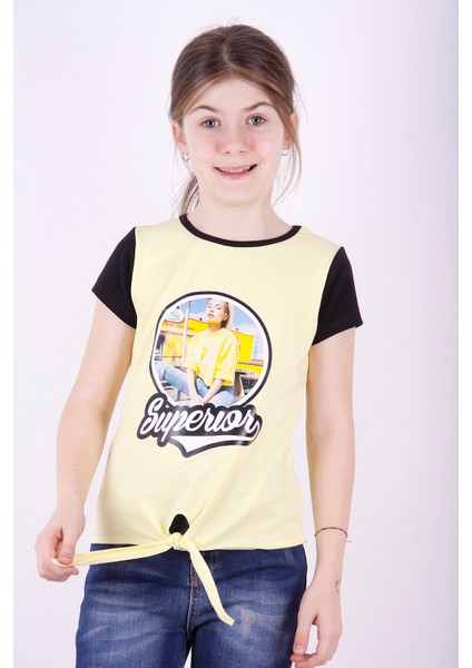 Kız Çocuk Superior Baskılı Tişört