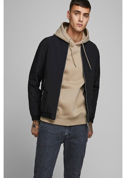 12165203 Jjerush Bomber Noos Erkek Mont Black