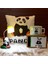 Sevimli Panda Sarı Işıklı Masa Lambası Biblo Masum Panda Kutulu Kupa Panda Puf Yastık Set 1