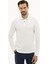 Erkek Beyaz Slim Fit Polo Yaka Sweatshirt 50233280-VR013 1