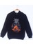 Erkek Çocuk Boks Eldivenli Boğa Baskılı Sweatshirt 1