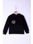 Kız Çocuk Cebi Arma Baskılı Sweatshirt 1