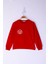 Kız Çocuk Cebi Arma Baskılı Sweatshirt 1