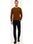 Erkek Taba Slim Fit Bisiklet Yaka Yün Karışımlı Basic Triko Kazak 50227677-VR099 5